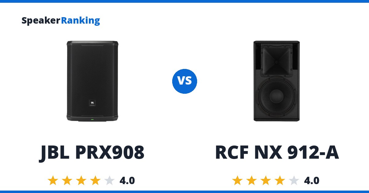 JBL PRX908 vs RCF NX 912-A