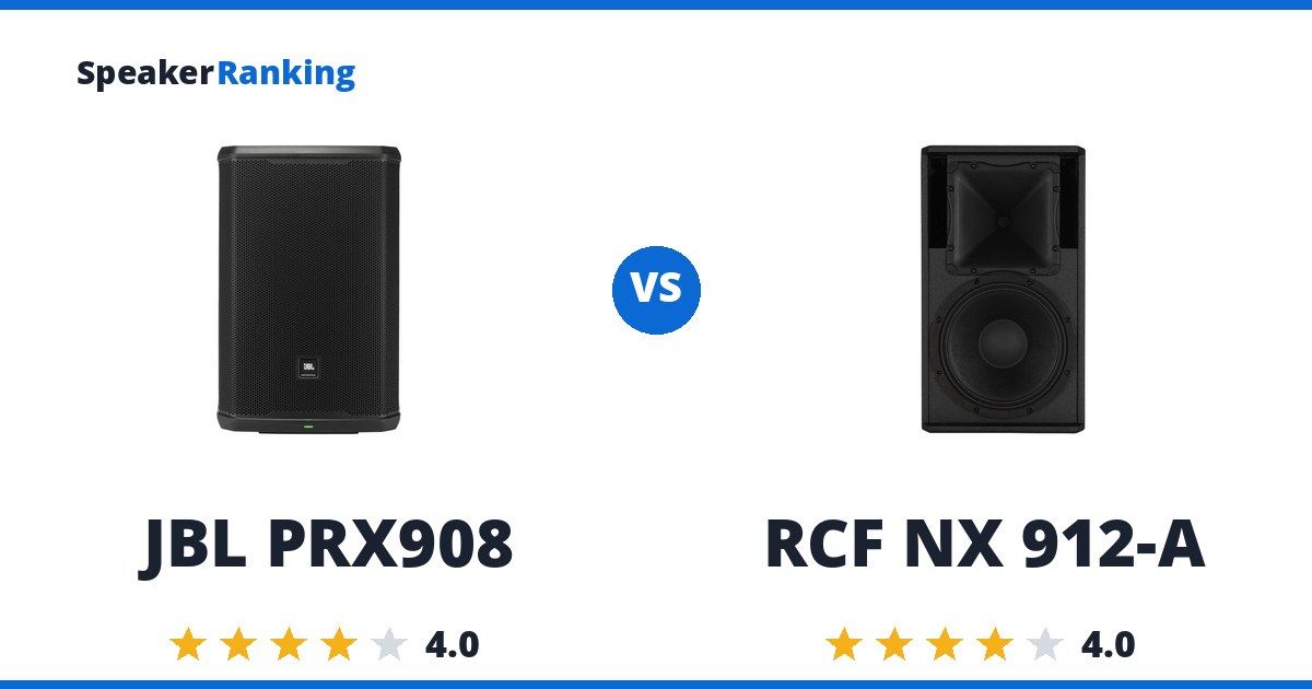 JBL PRX908 vs RCF NX 912-A
