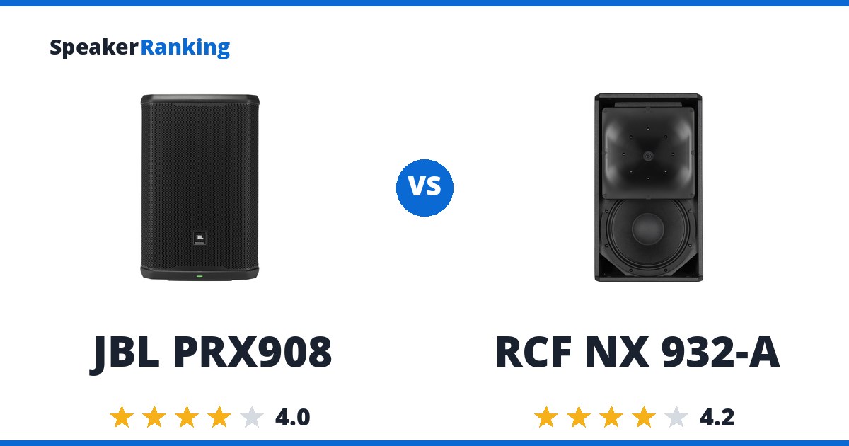 JBL PRX908 vs RCF NX 932-A
