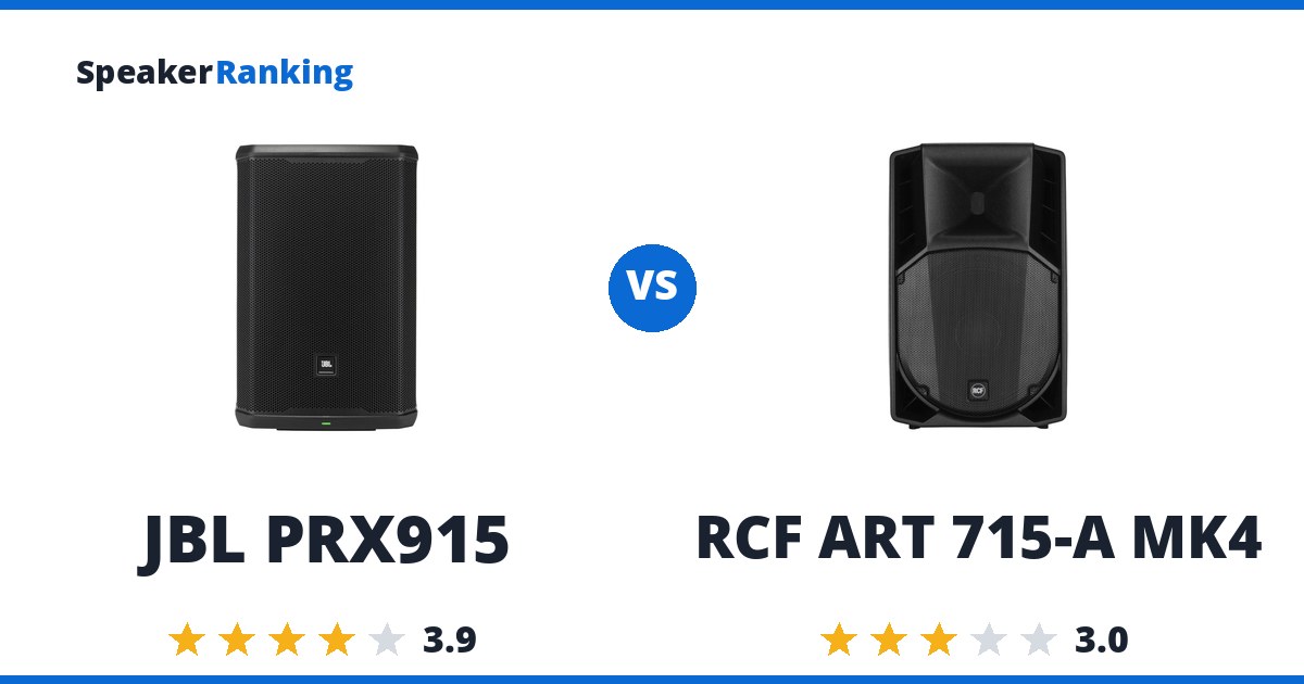 JBL PRX915 vs RCF ART 715-A MK4