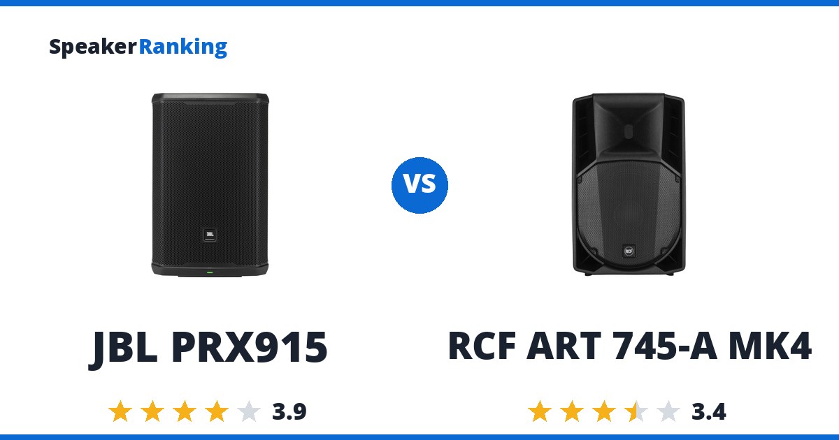 JBL PRX915 vs RCF ART 745-A MK4