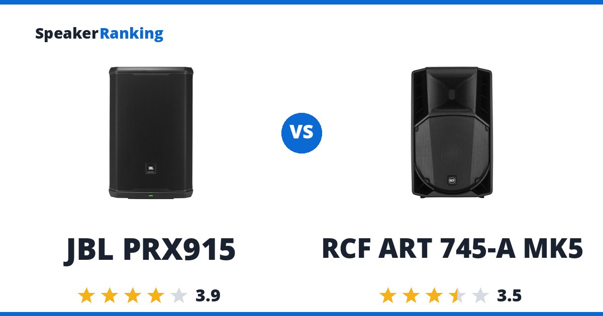 JBL PRX915 vs RCF ART 745-A MK5