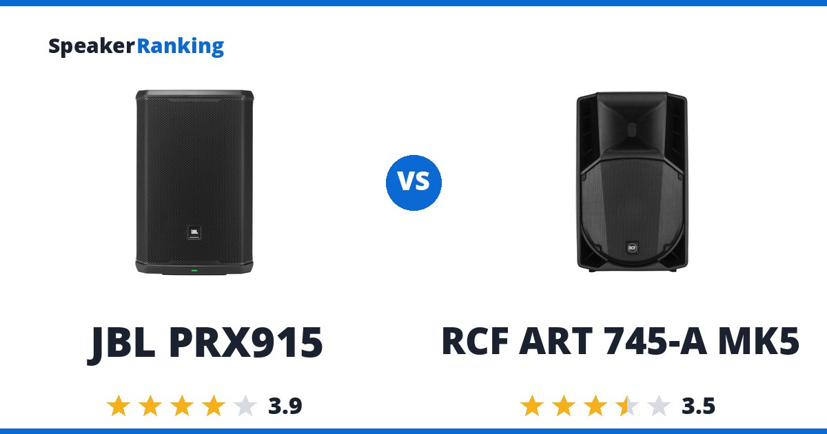 JBL PRX915 vs RCF ART 745-A MK5