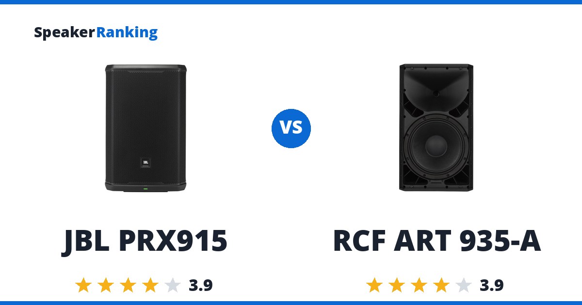 JBL PRX915 vs RCF ART 935-A