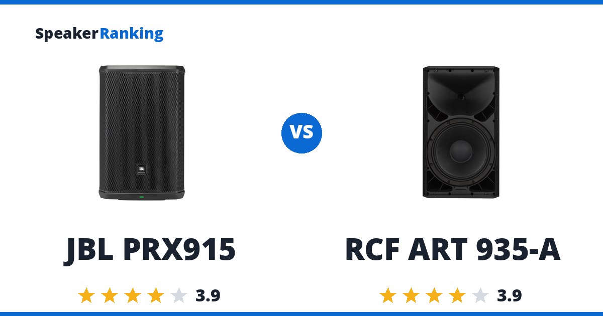 JBL PRX915 vs RCF ART 935-A