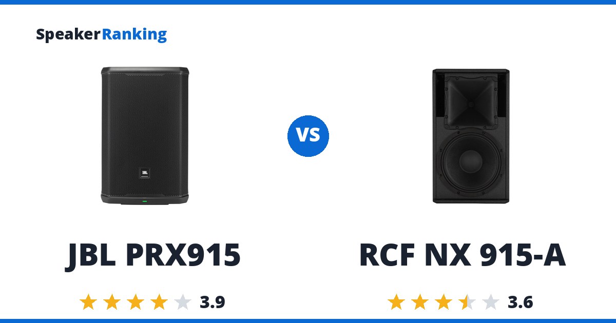 JBL PRX915 vs RCF NX 915-A