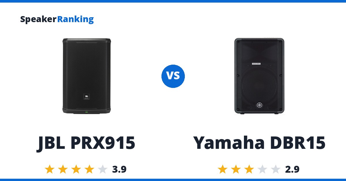 JBL PRX915 vs Yamaha DBR15