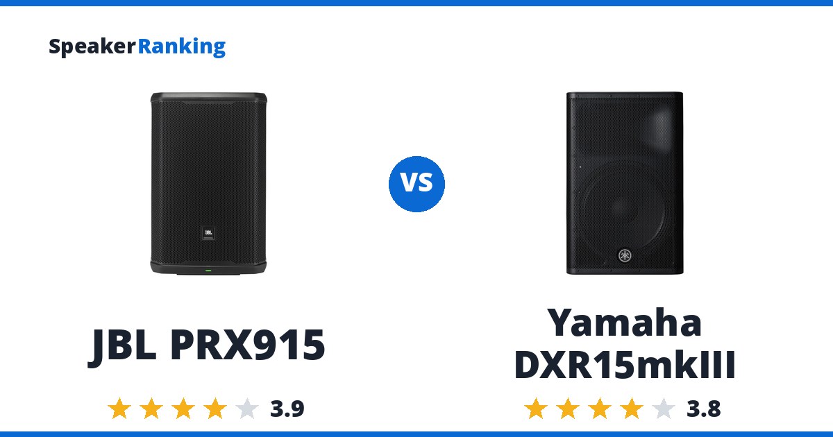 JBL PRX915 vs Yamaha DXR15mkIII