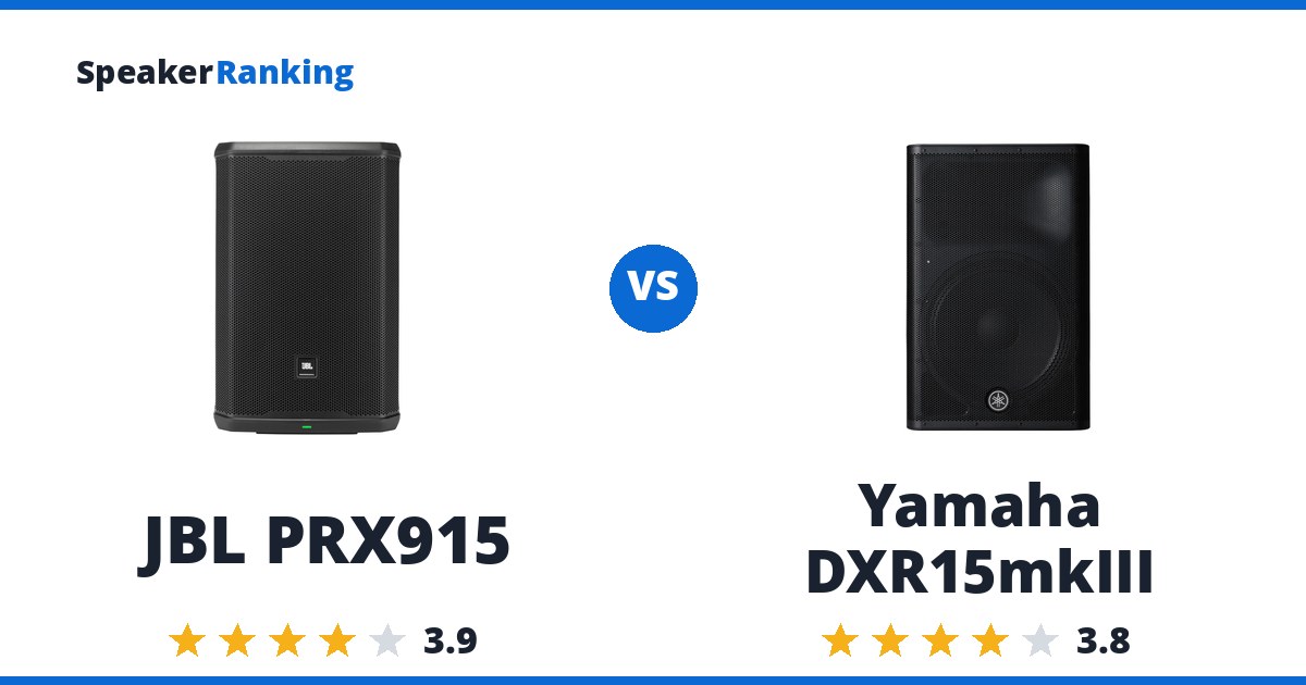 JBL PRX915 vs Yamaha DXR15mkIII