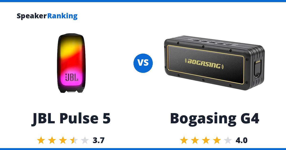 JBL Pulse 5 vs Bogasing G4