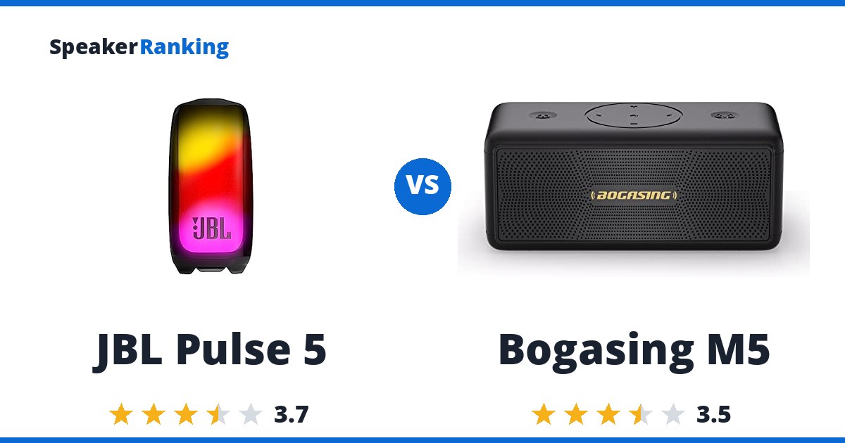 JBL Pulse 5 vs Bogasing M5