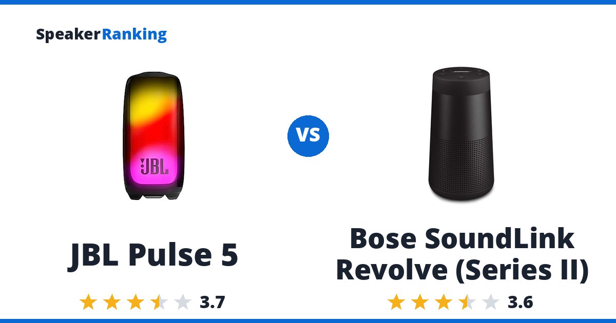 JBL Pulse 5 vs Bose SoundLink Revolve (Series II)