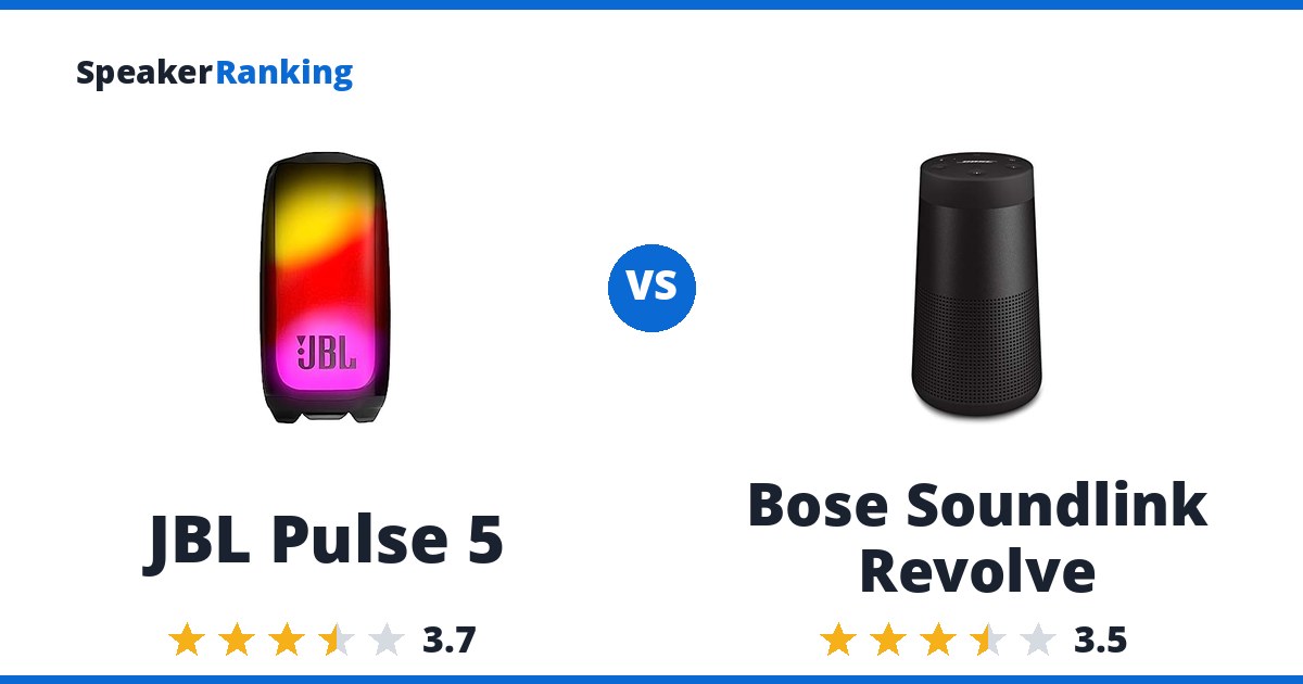 JBL Pulse 5 vs Bose Soundlink Revolve