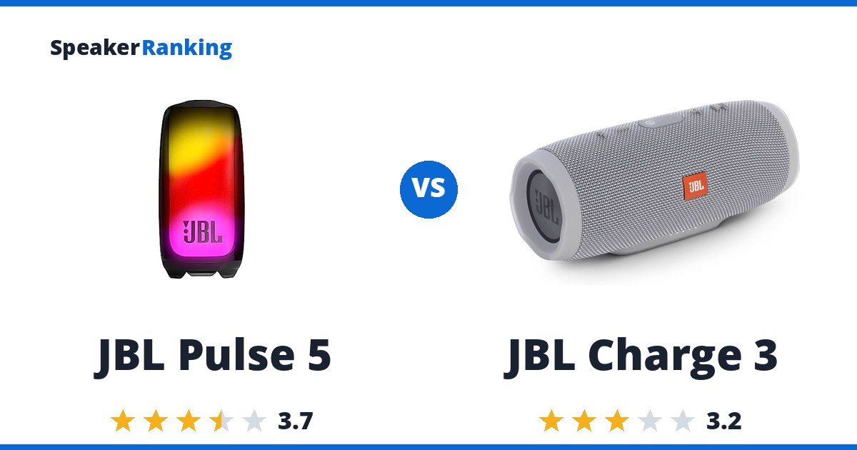 JBL Pulse 5 vs JBL Charge 3