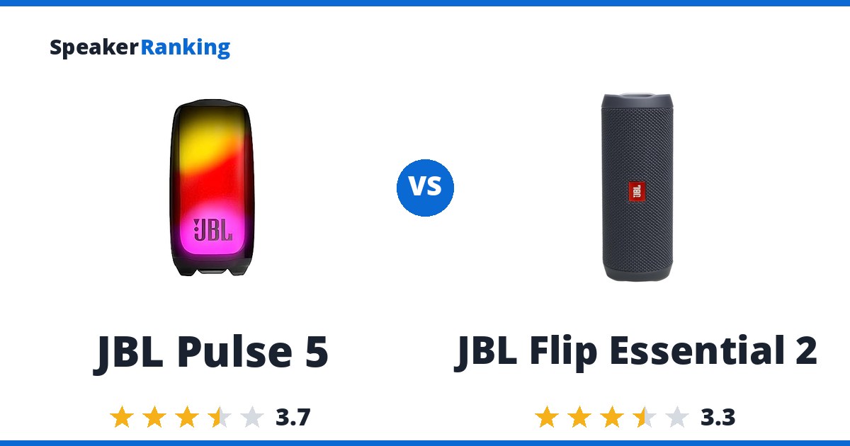 JBL Pulse 5 vs JBL Flip Essential 2