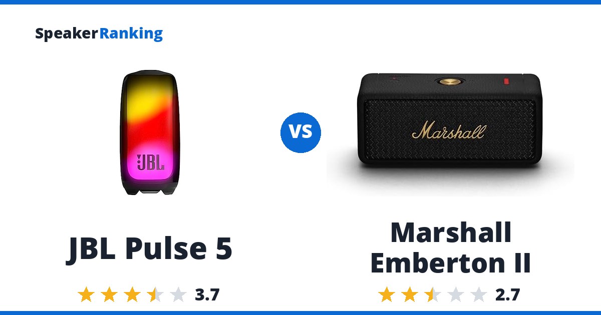 JBL Pulse 5 vs Marshall Emberton II
