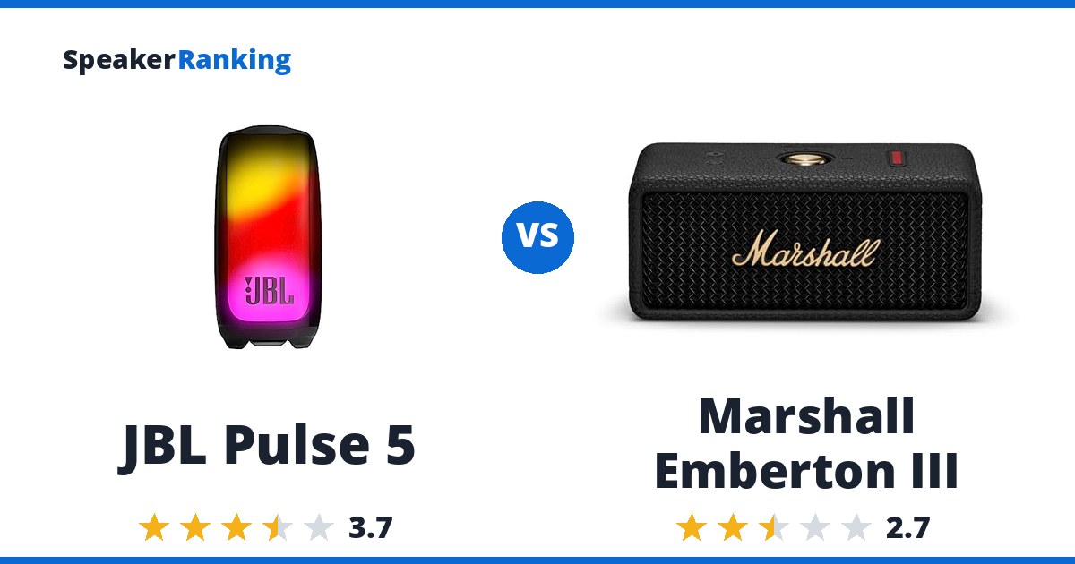JBL Pulse 5 vs Marshall Emberton III