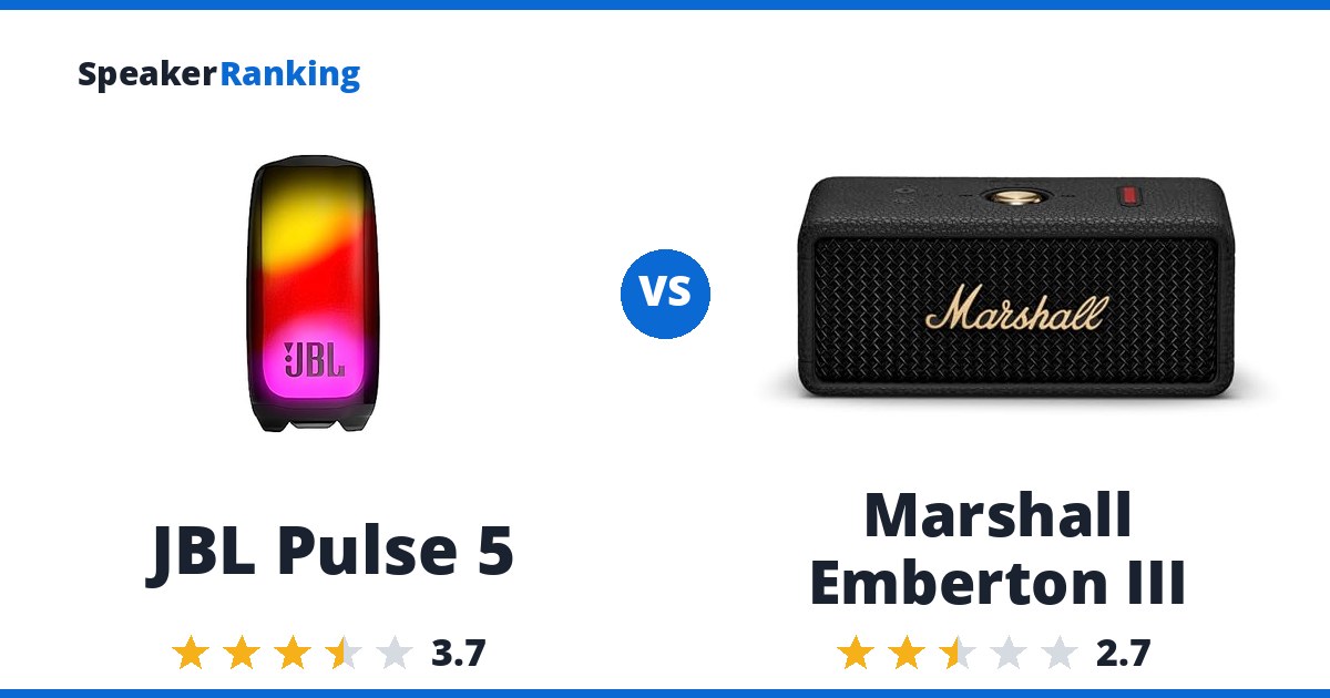 JBL Pulse 5 vs Marshall Emberton III