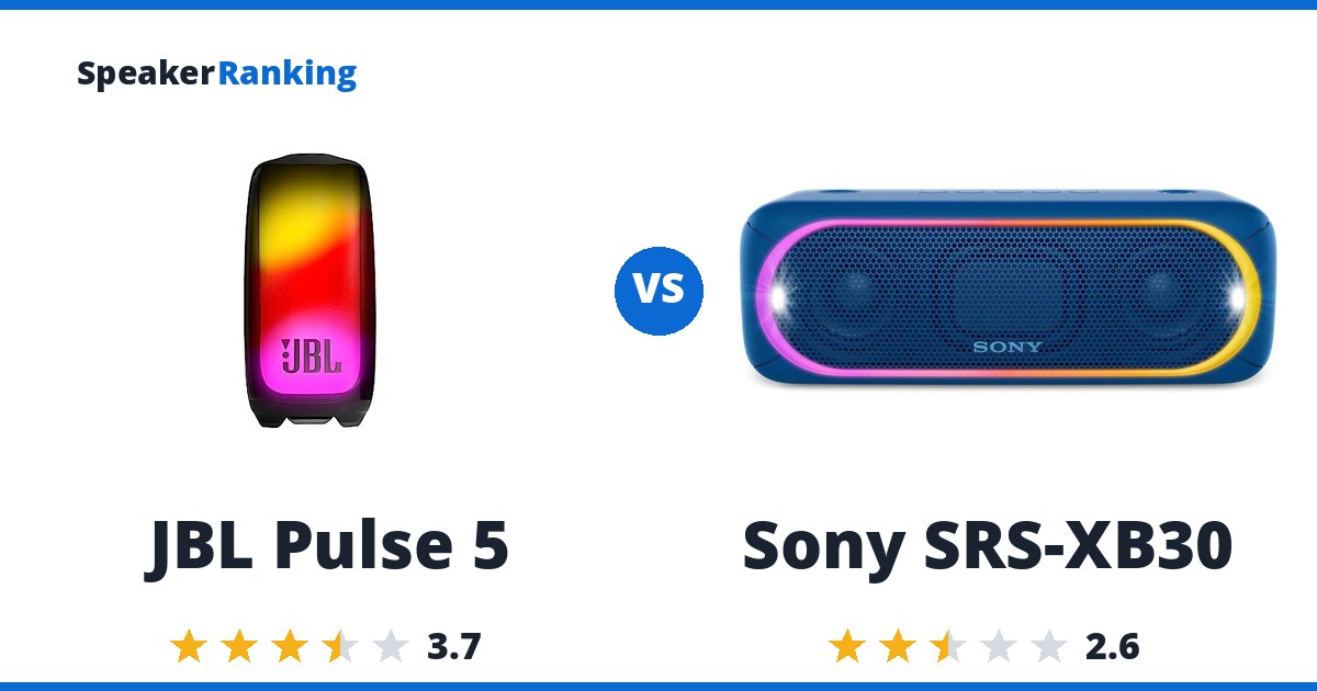 JBL Pulse 5 vs Sony SRS-XB30