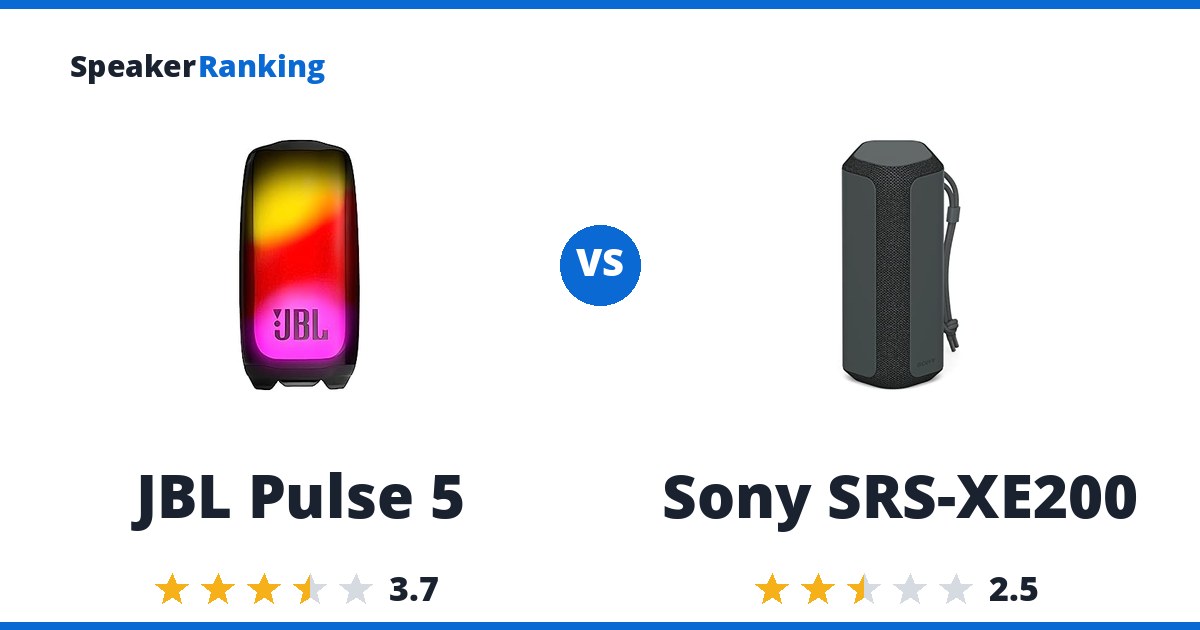 JBL Pulse 5 vs Sony SRS-XE200