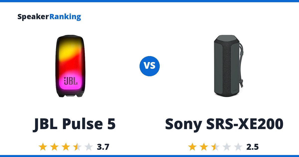 JBL Pulse 5 vs Sony SRS-XE200