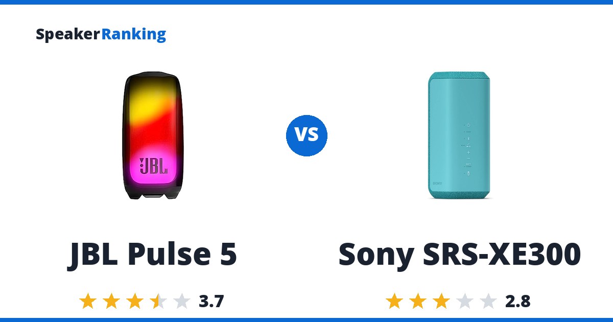 JBL Pulse 5 vs Sony SRS-XE300