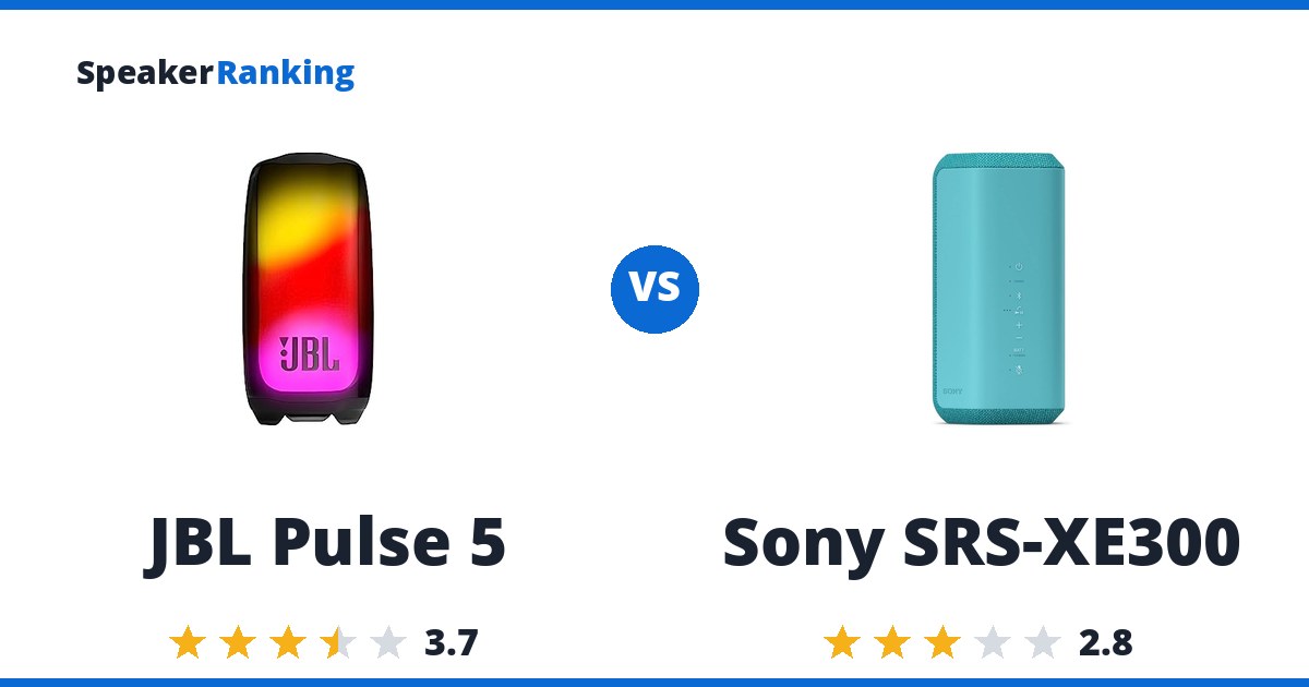 JBL Pulse 5 vs Sony SRS-XE300