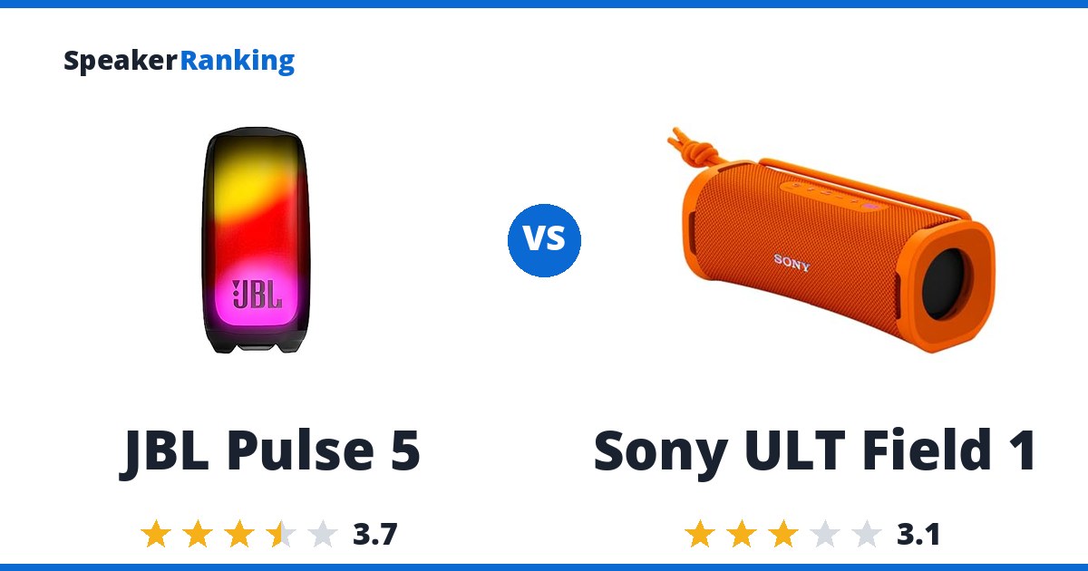 JBL Pulse 5 vs Sony ULT Field 1