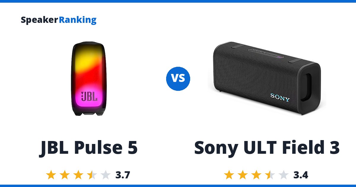 JBL Pulse 5 vs Sony ULT Field 3