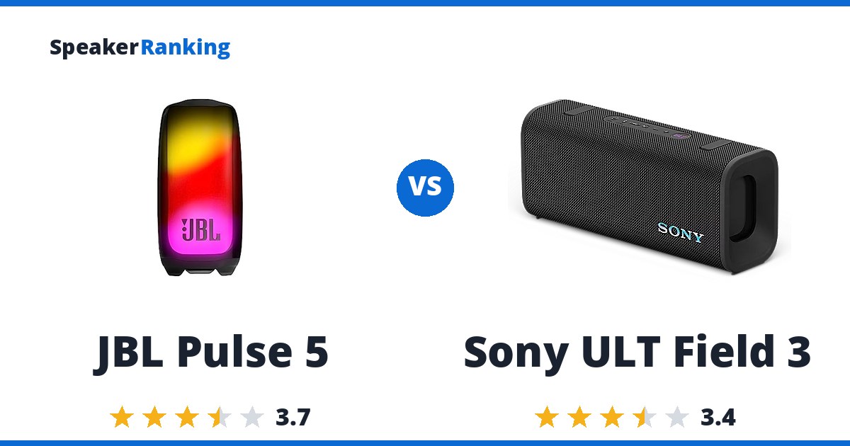 JBL Pulse 5 vs Sony ULT Field 3