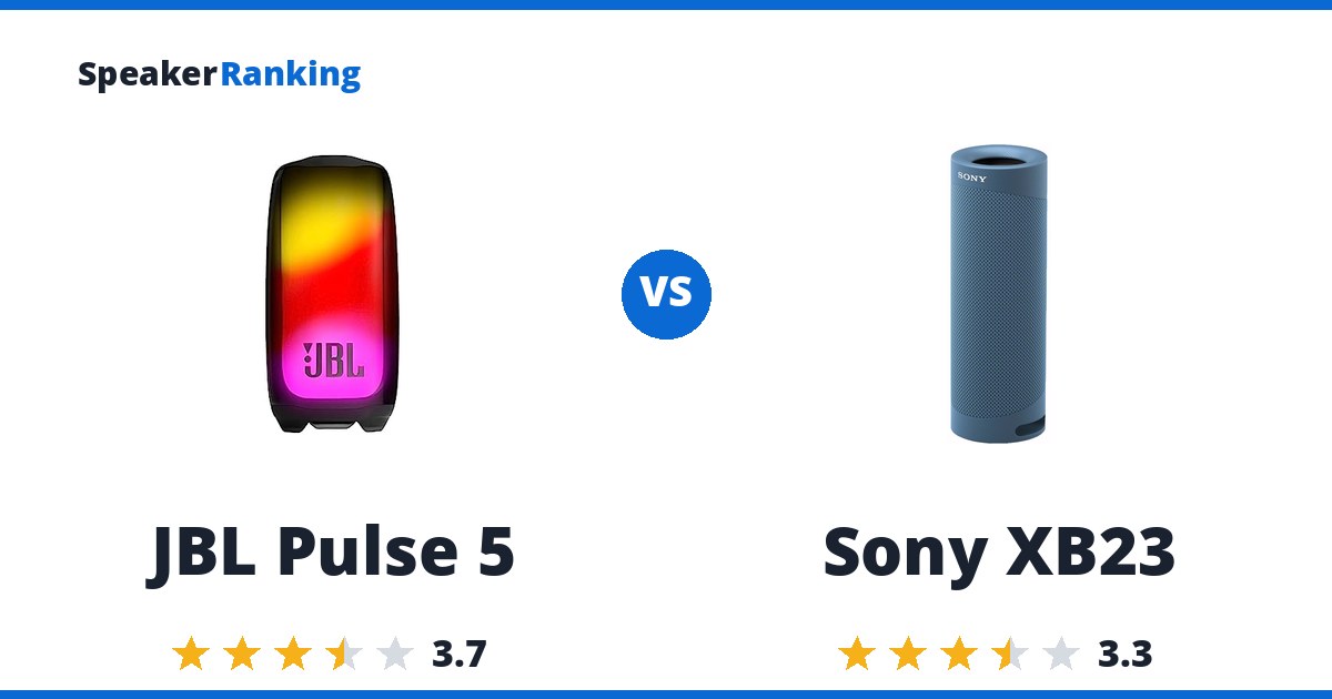 JBL Pulse 5 vs Sony XB23