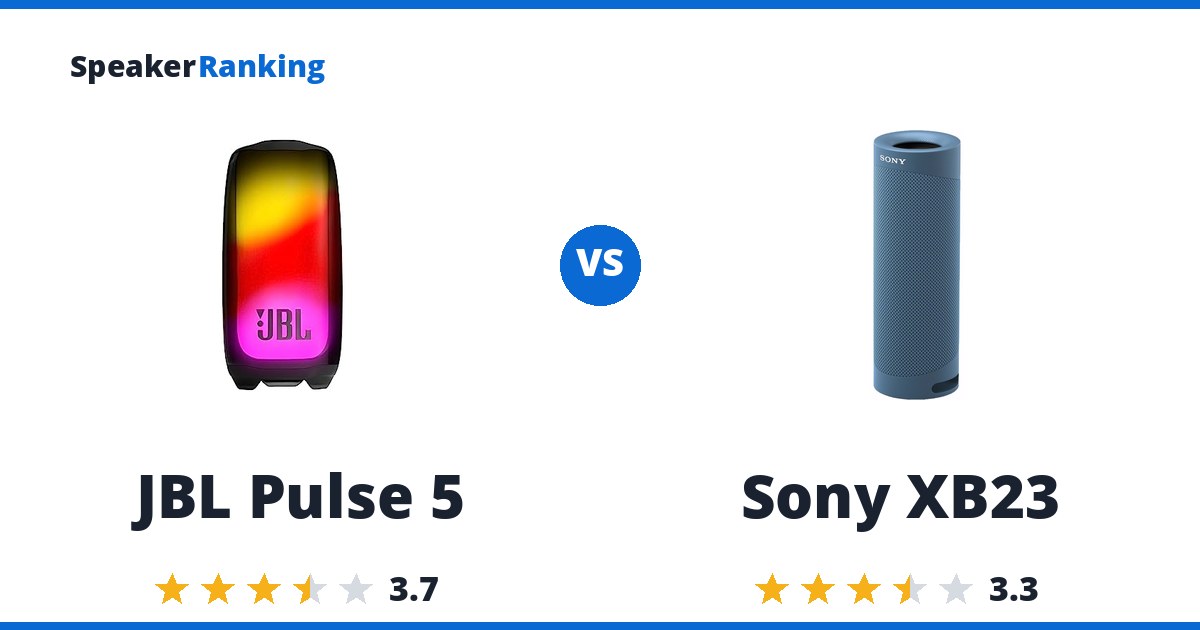JBL Pulse 5 vs Sony XB23