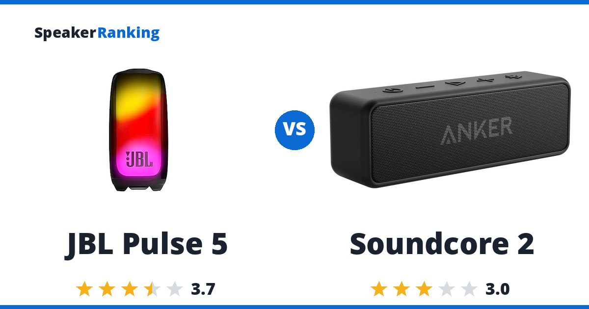 JBL Pulse 5 vs Soundcore 2