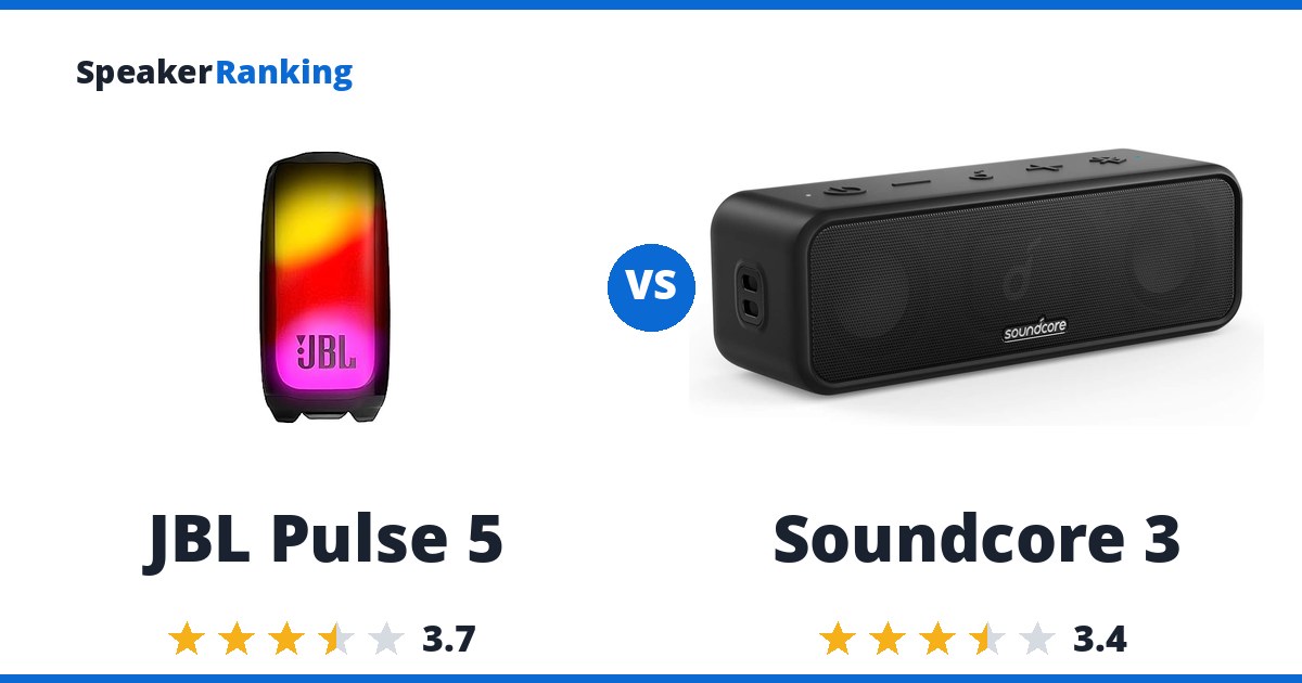 JBL Pulse 5 vs Soundcore 3