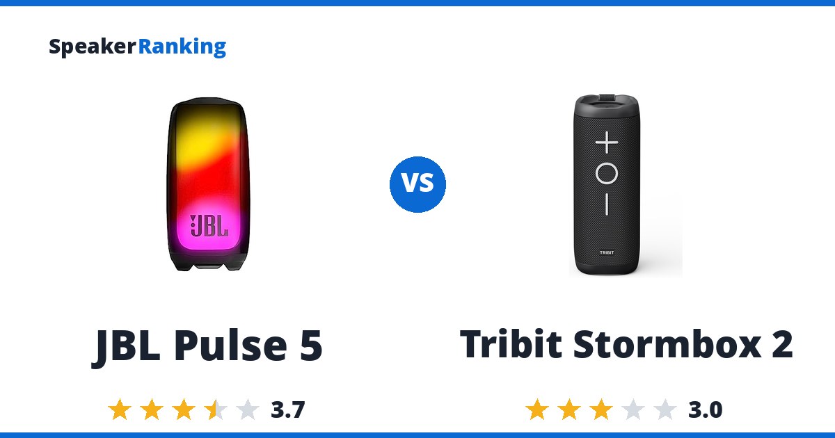 JBL Pulse 5 vs Tribit Stormbox 2