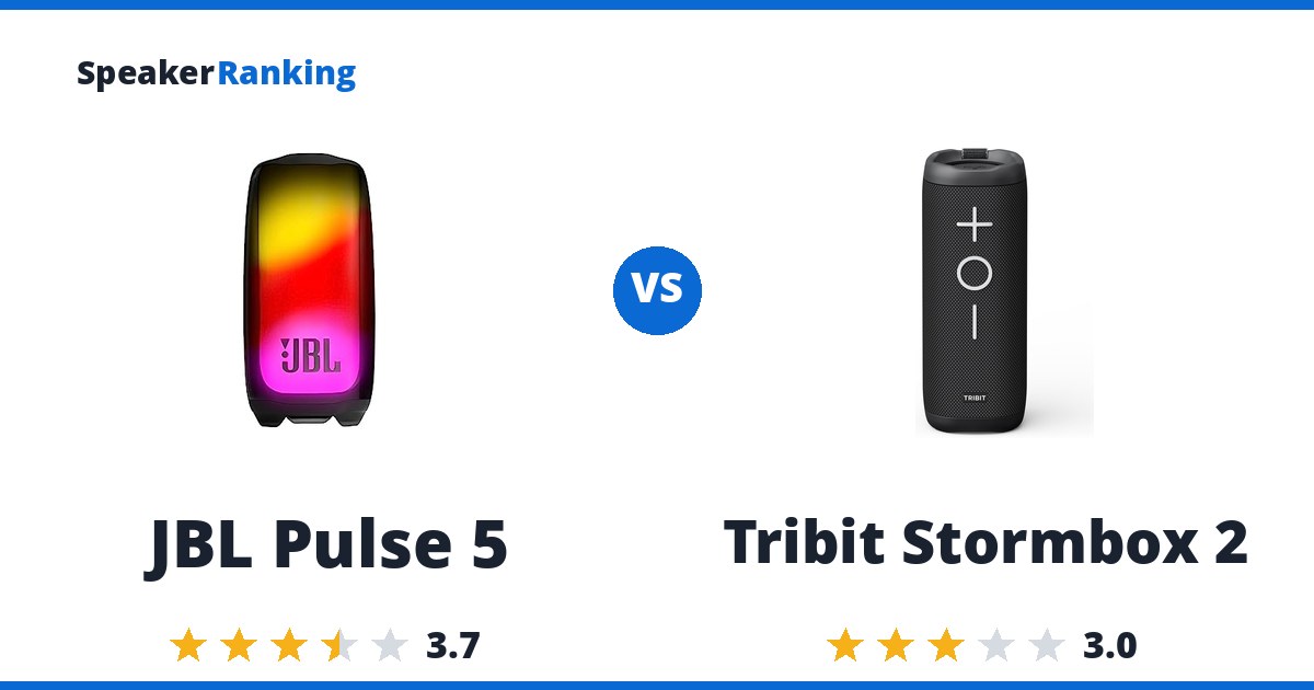 JBL Pulse 5 vs Tribit Stormbox 2