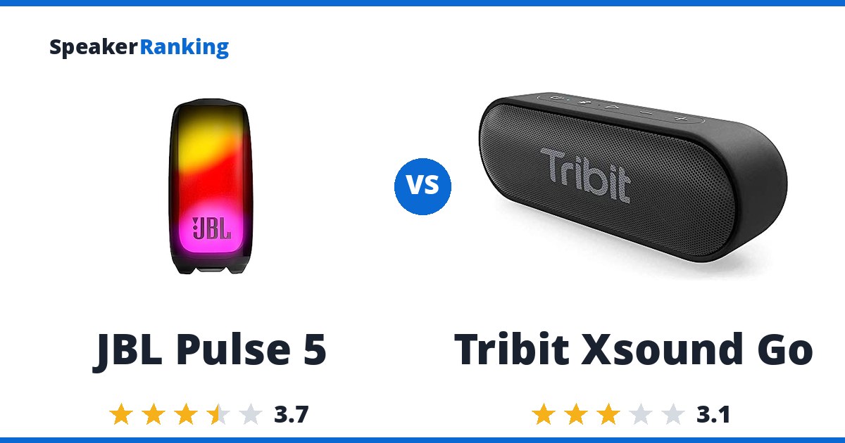 JBL Pulse 5 vs Tribit Xsound Go