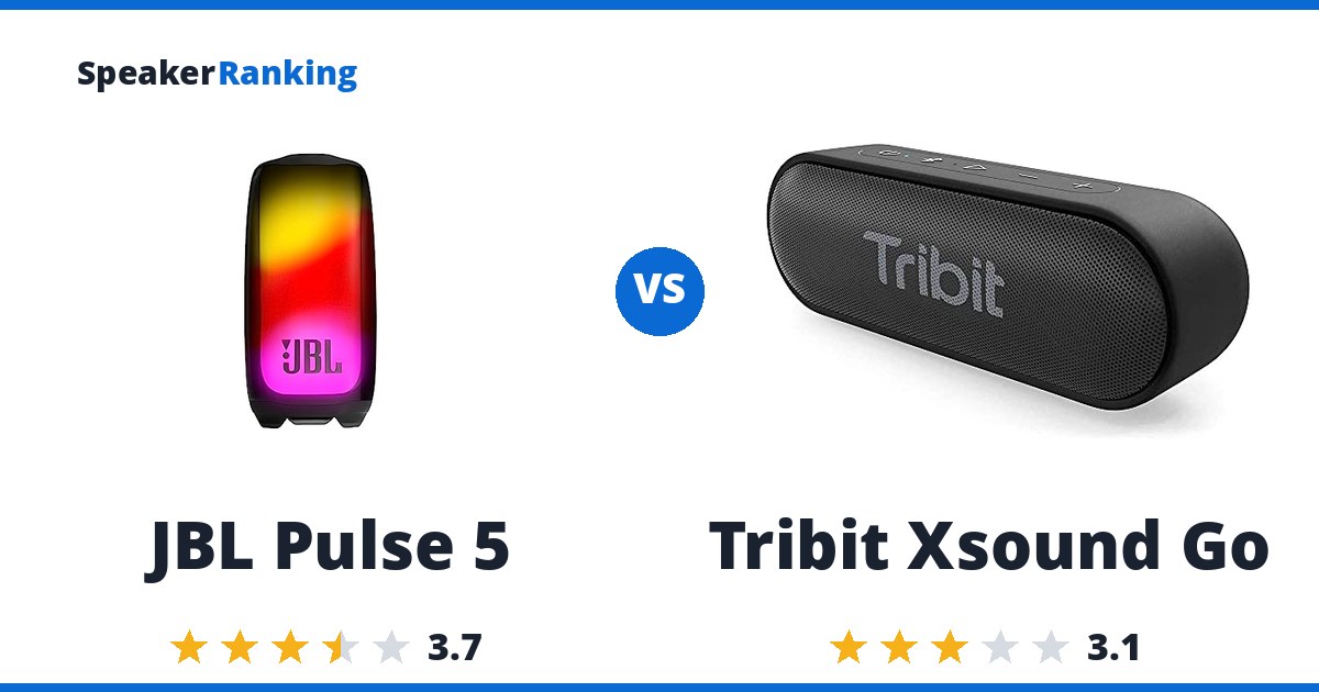 JBL Pulse 5 vs Tribit Xsound Go