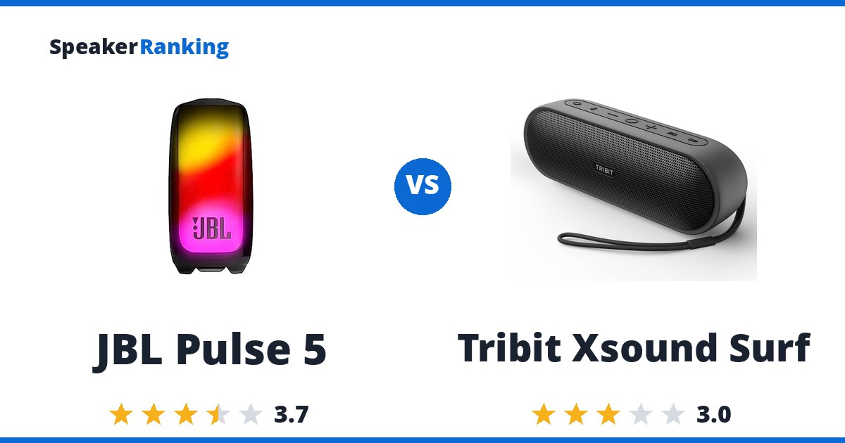 JBL Pulse 5 vs Tribit Xsound Surf