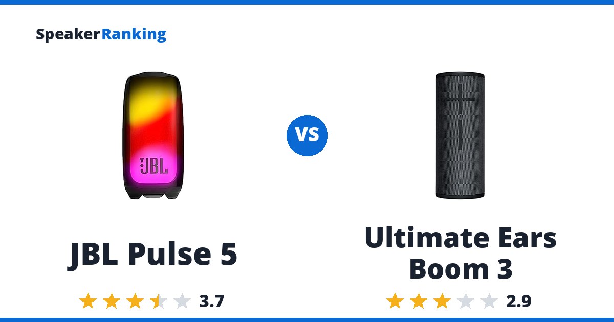 JBL Pulse 5 vs Ultimate Ears Boom 3