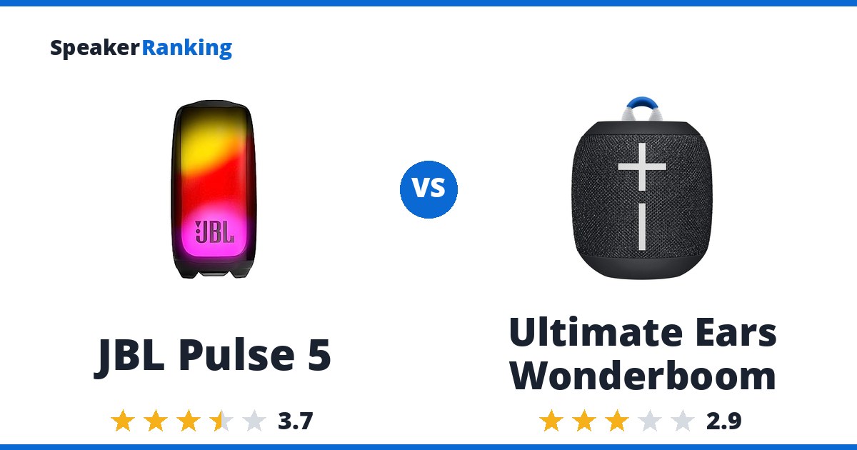 JBL Pulse 5 vs Ultimate Ears Wonderboom