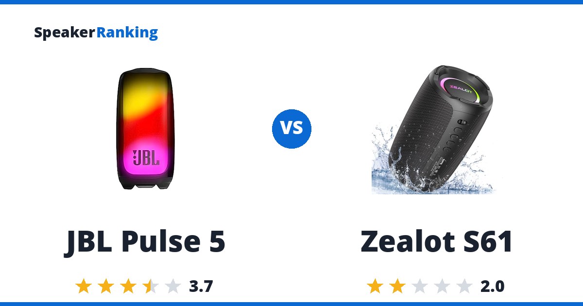 JBL Pulse 5 vs Zealot S61