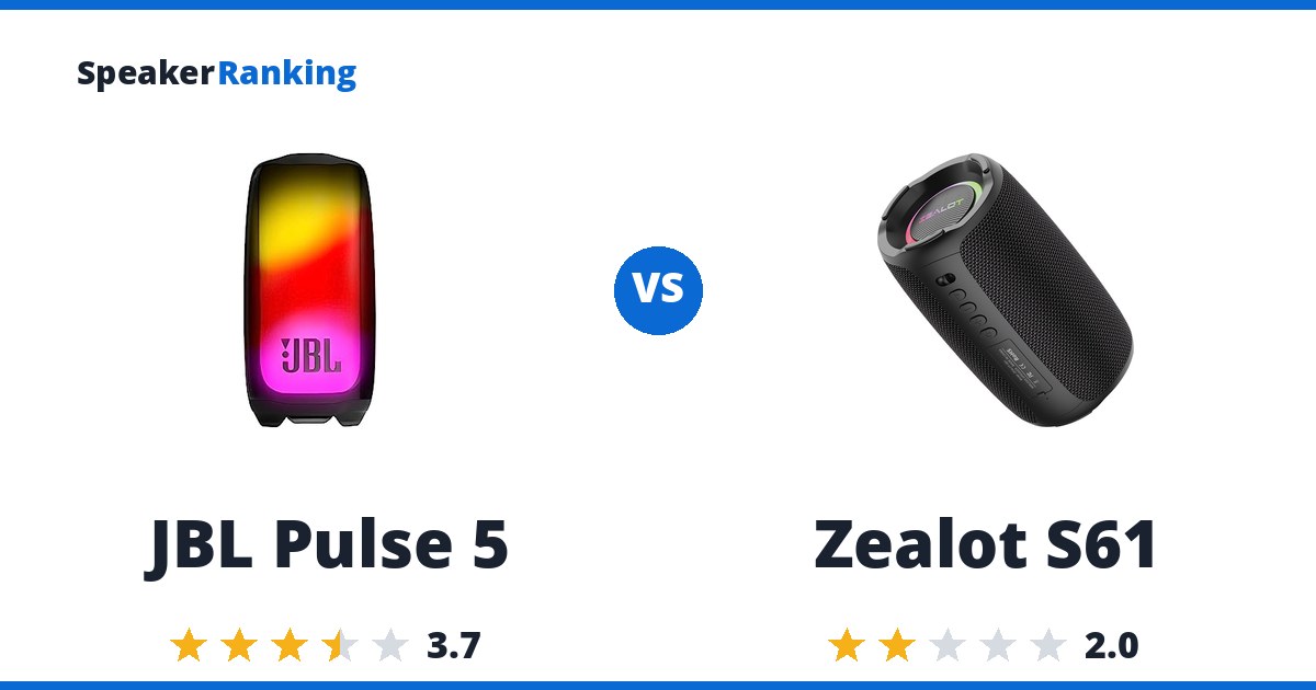 JBL Pulse 5 vs Zealot S61