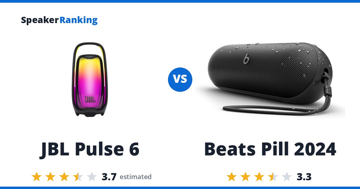 JBL Pulse 6 vs Beats Pill 2024