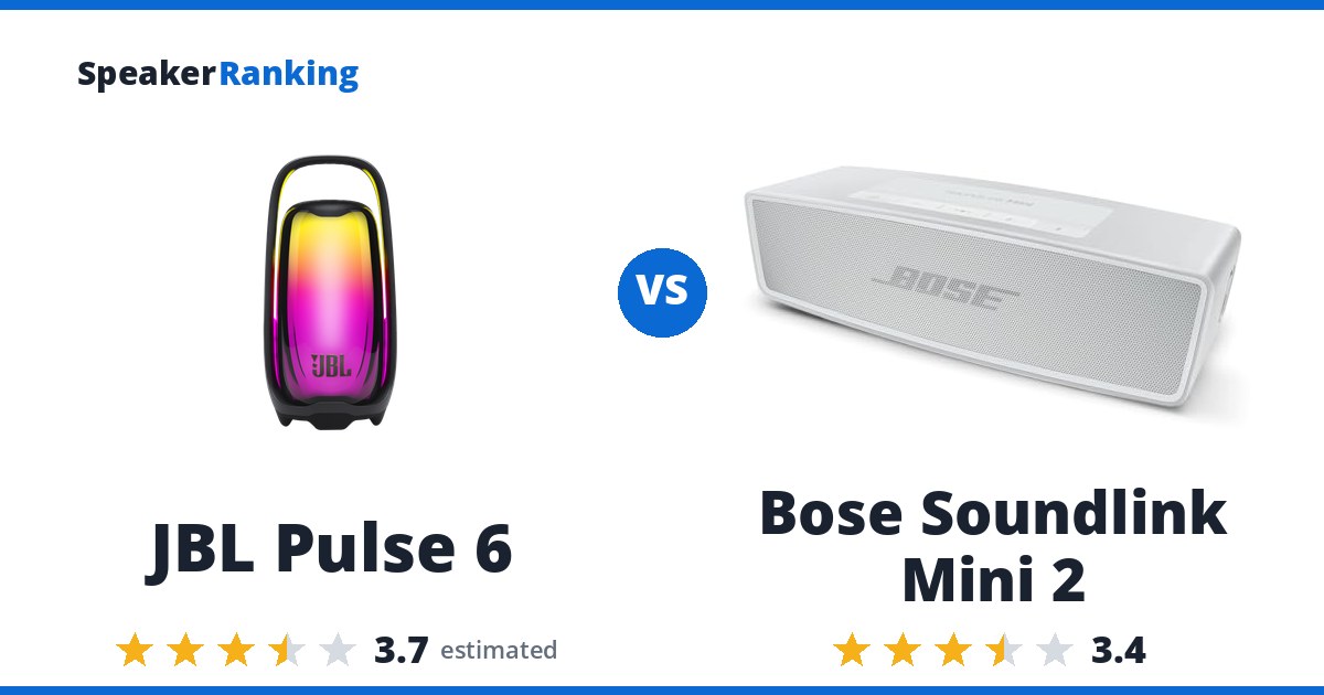 JBL Pulse 6 vs Bose Soundlink Mini 2