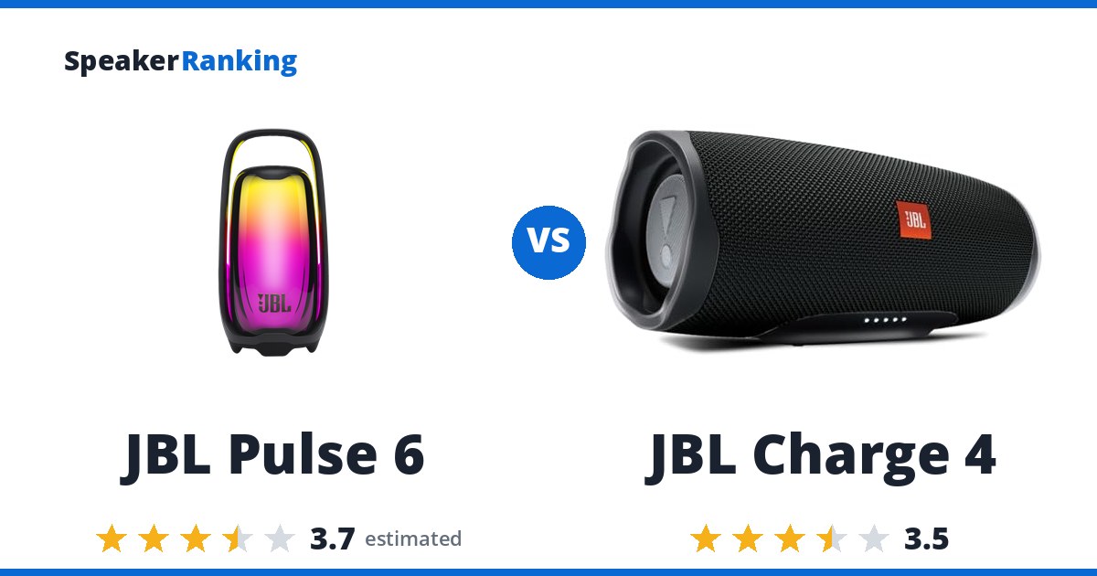 JBL Pulse 6 vs JBL Charge 4