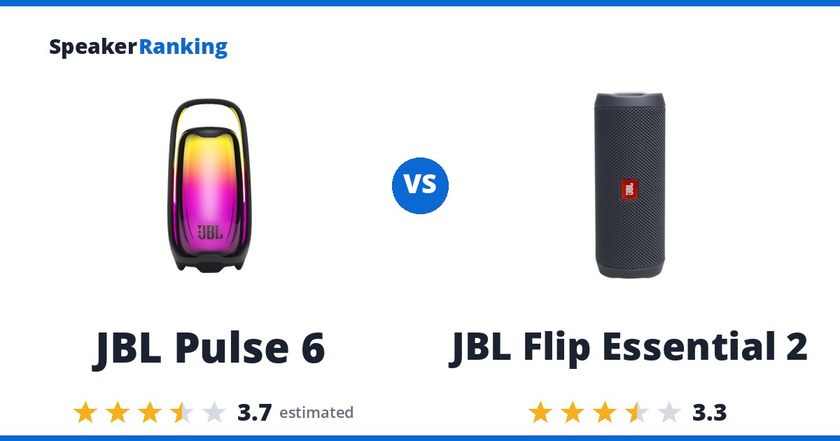 JBL Pulse 6 vs JBL Flip Essential 2