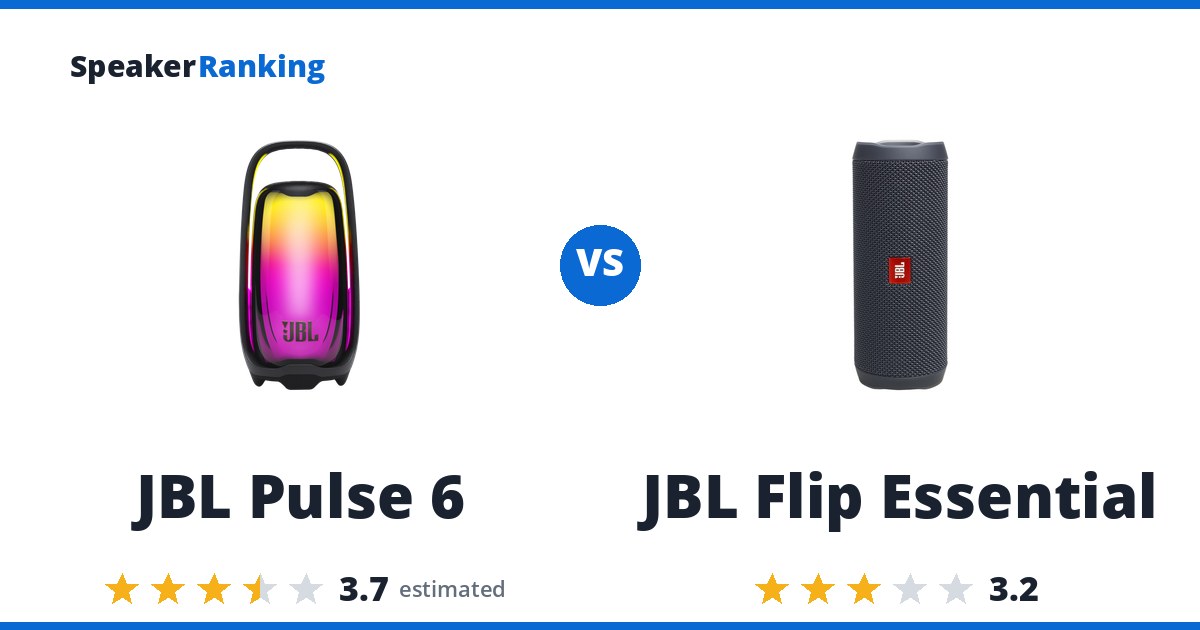 JBL Pulse 6 vs JBL Flip Essential