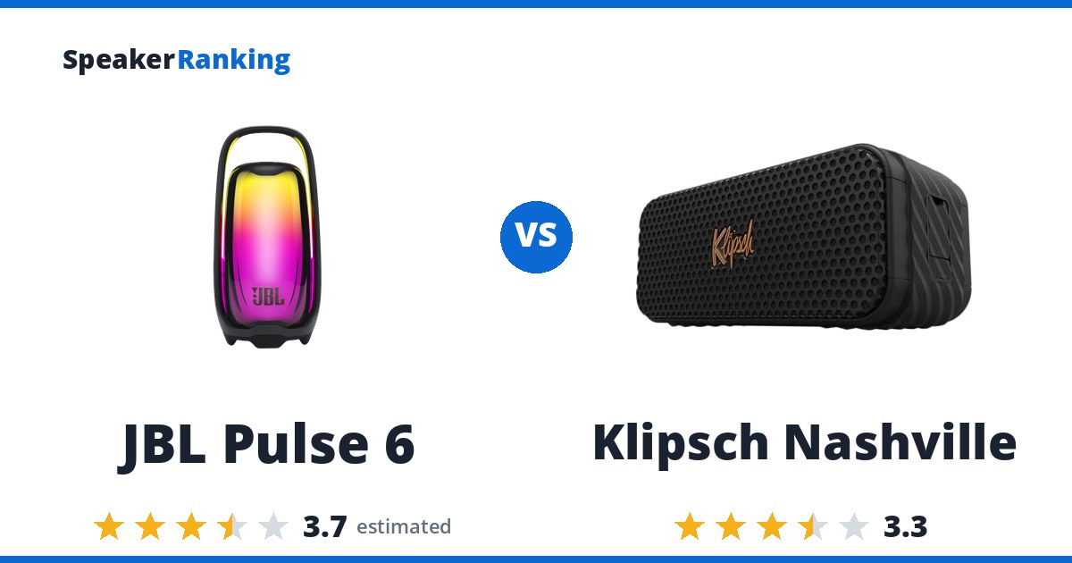 JBL Pulse 6 vs Klipsch Nashville