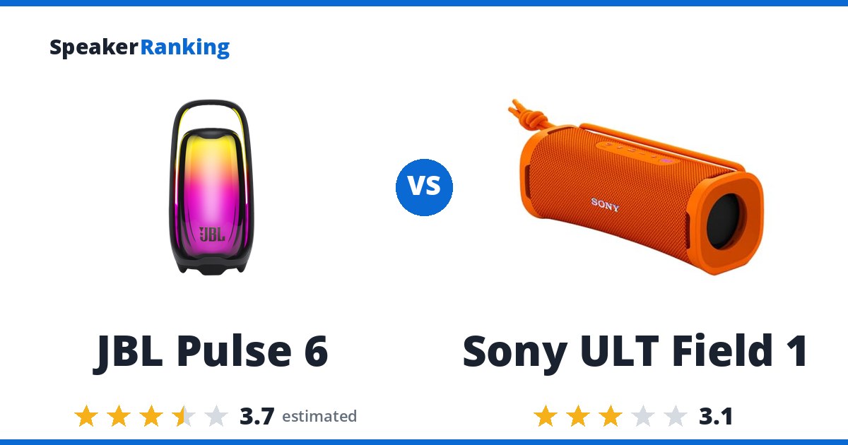 JBL Pulse 6 vs Sony ULT Field 1